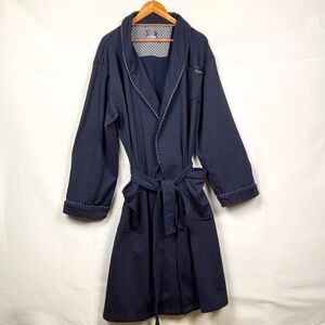 Ted Baker London Men Long Sleeve Shawl Collar Robe Sz L/XL Pockets Belted Lounge